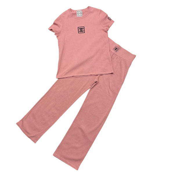 Chanel Pink Logo Set