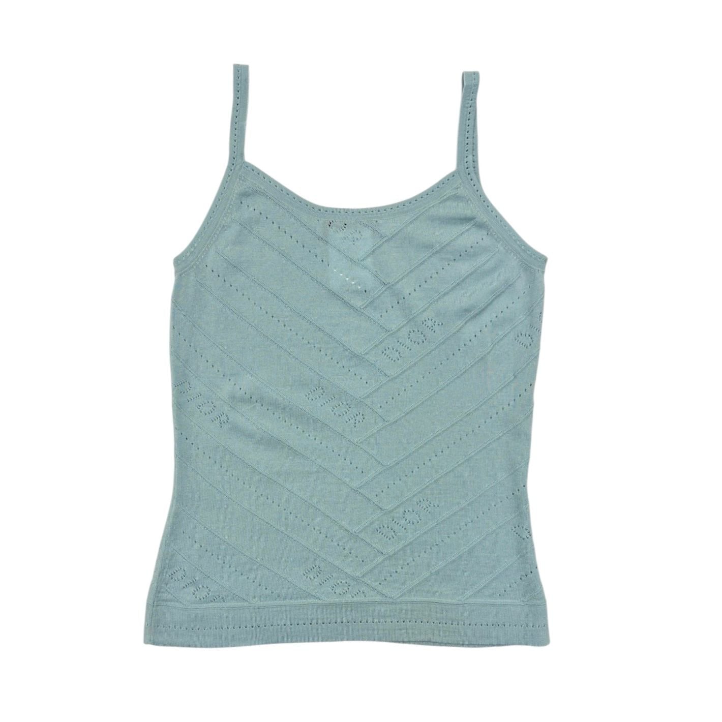 Dior Baby Blue Logo Tank
