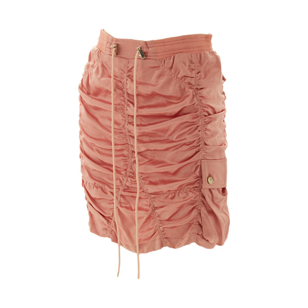 Dior Pink Rouched Silk Skirt