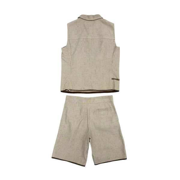 Prada Canvas Logo Short Set
