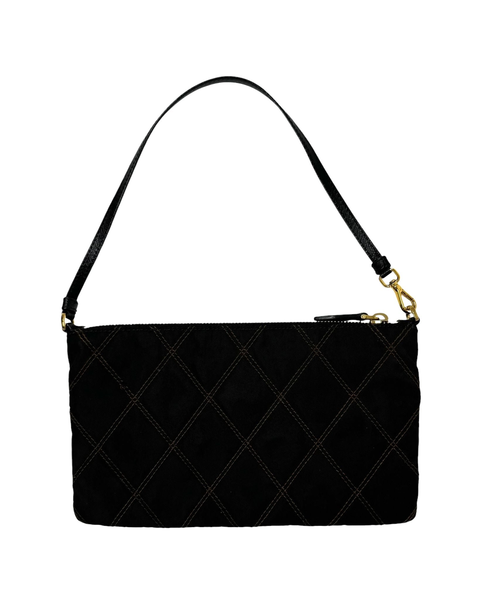 Prada Black Quilted Shoulder Bag