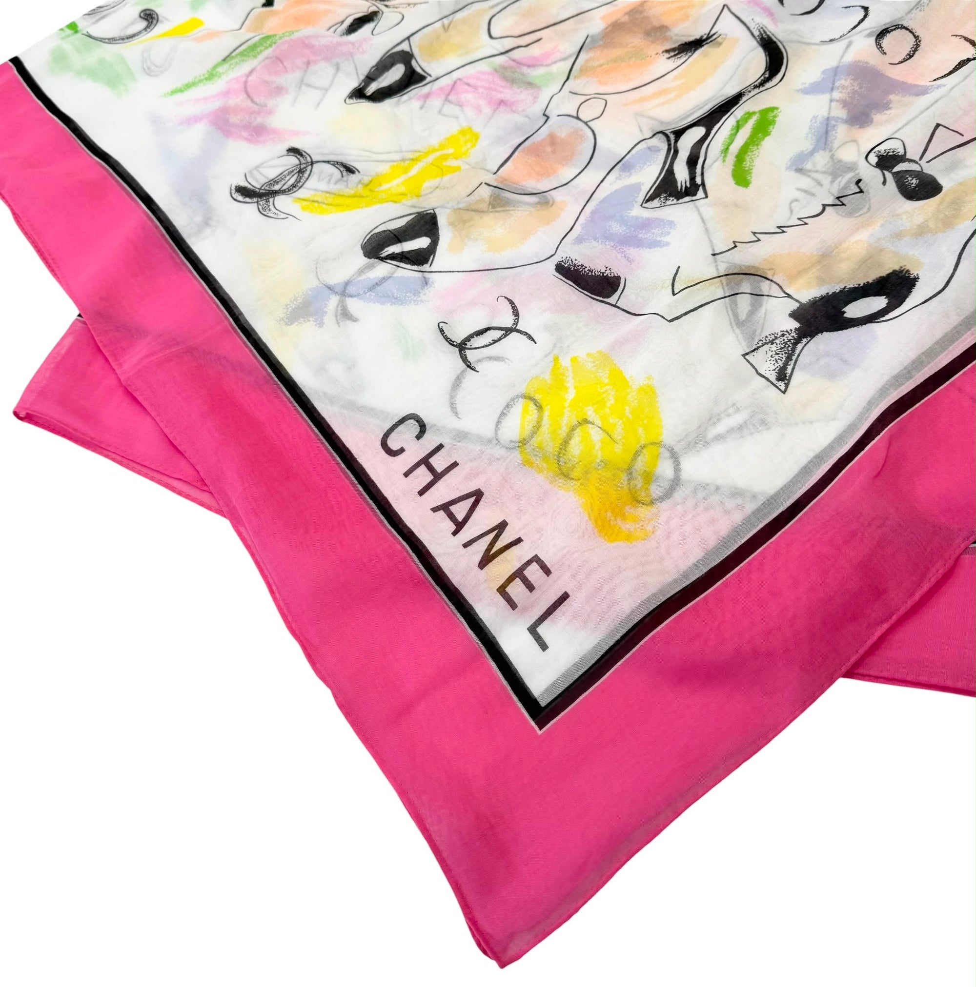 Chanel Pink Shoe Logo Wrap