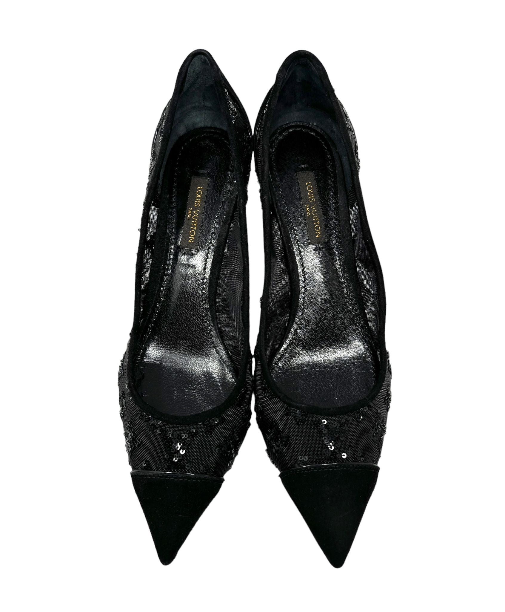 louis vuitton heels black