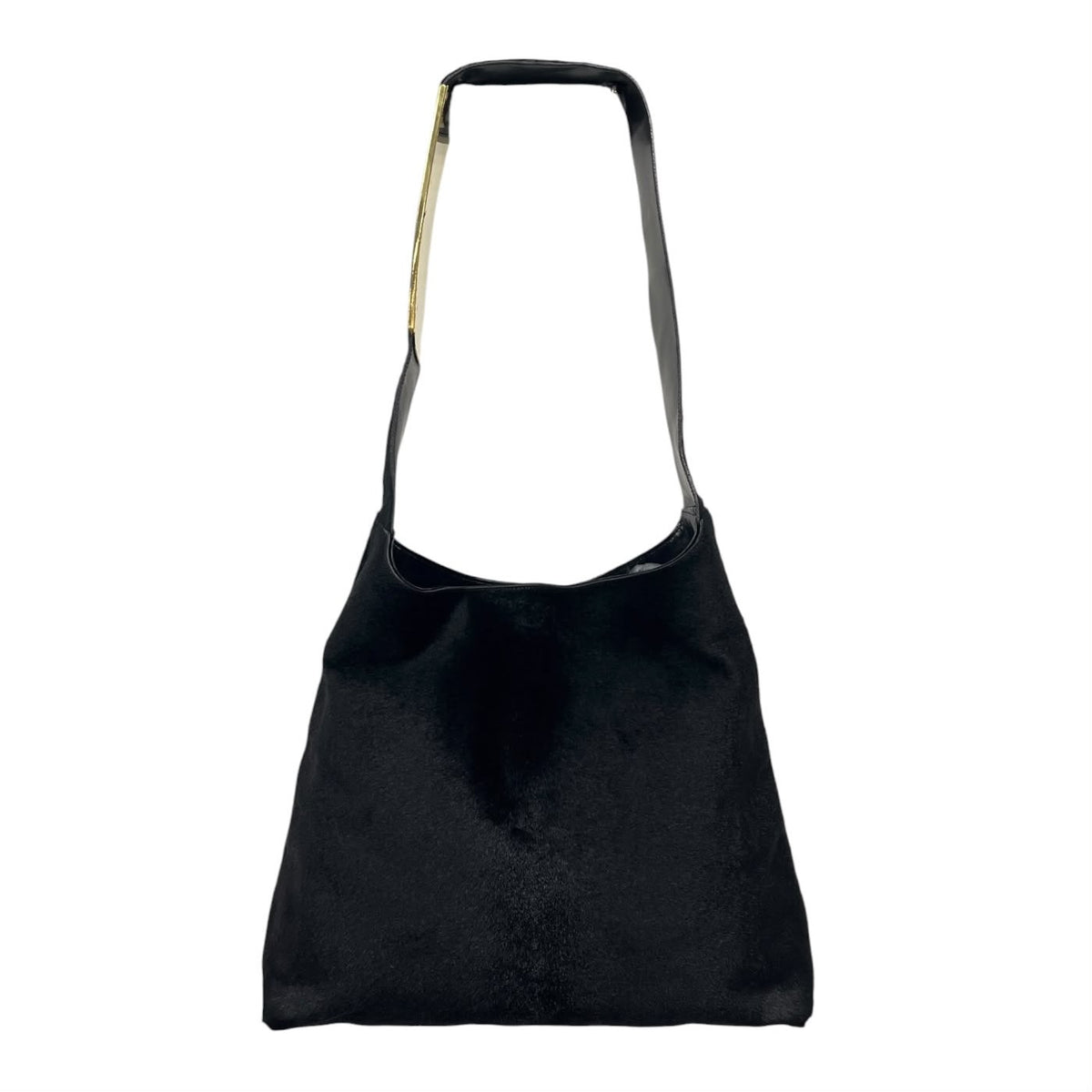 Gucci x Tom Ford Black Pony Hair Jumbo Bag