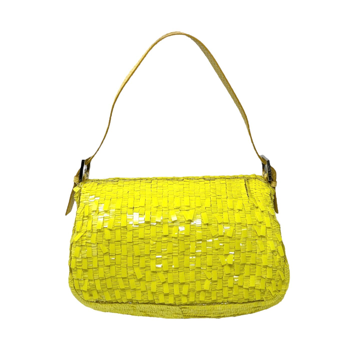 Vintage Fendi Yellow Sequin Baguette Bag – Treasures of NYC