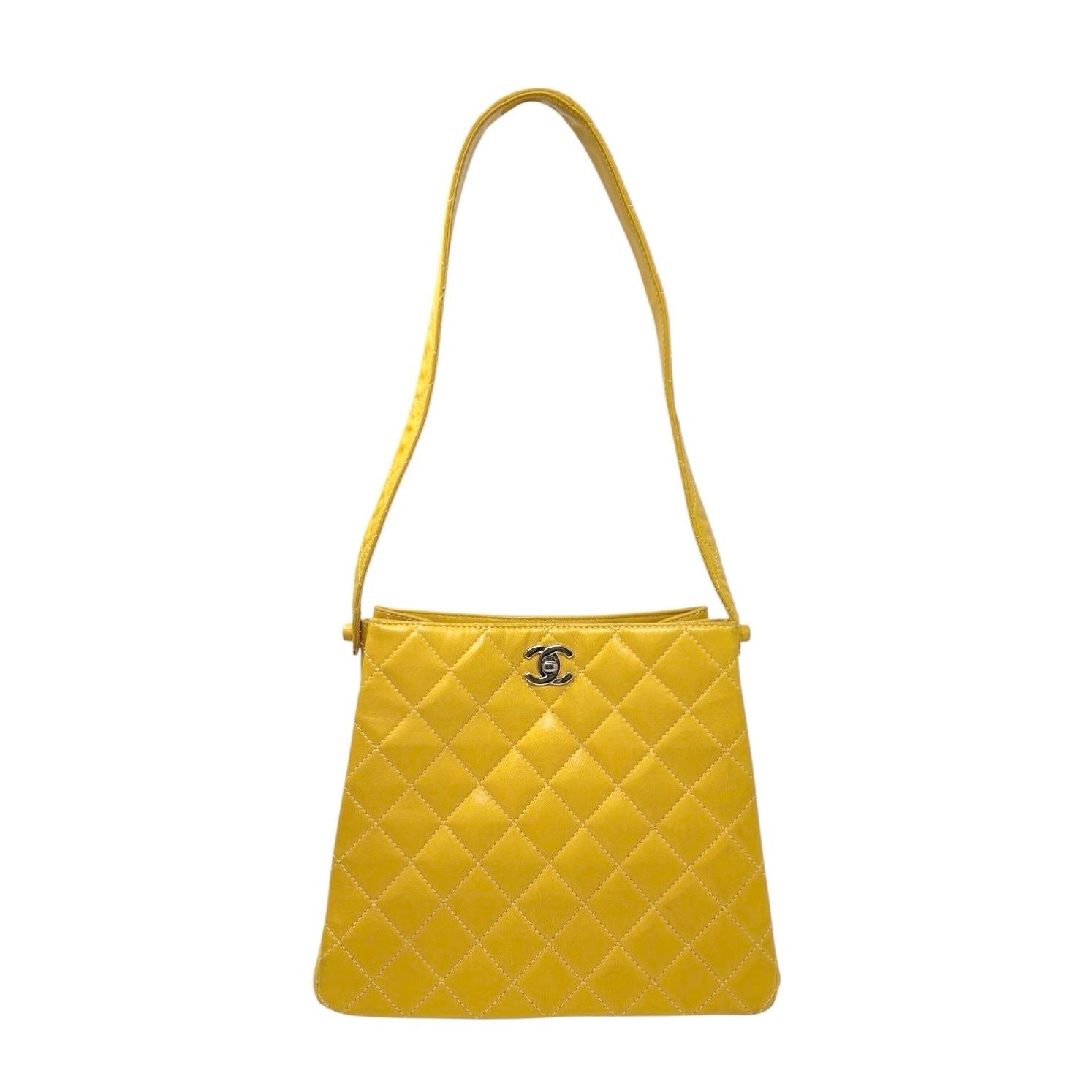 Chanel Yellow Double Sided Shoulder Bag