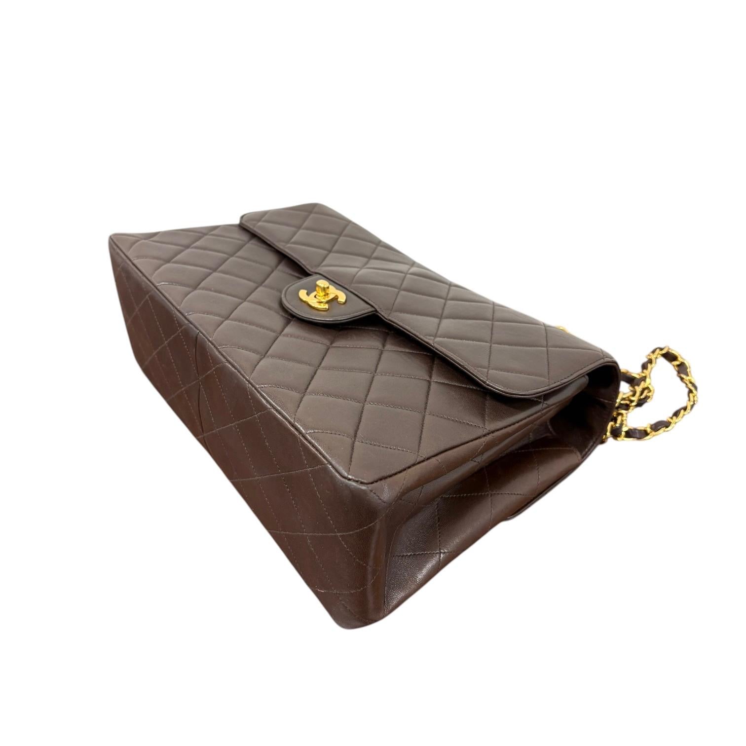 Chanel Brown Double Faced Flap Bag