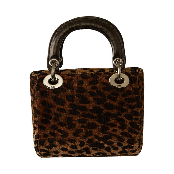 Dior Cheetah Velvet Mini Bag