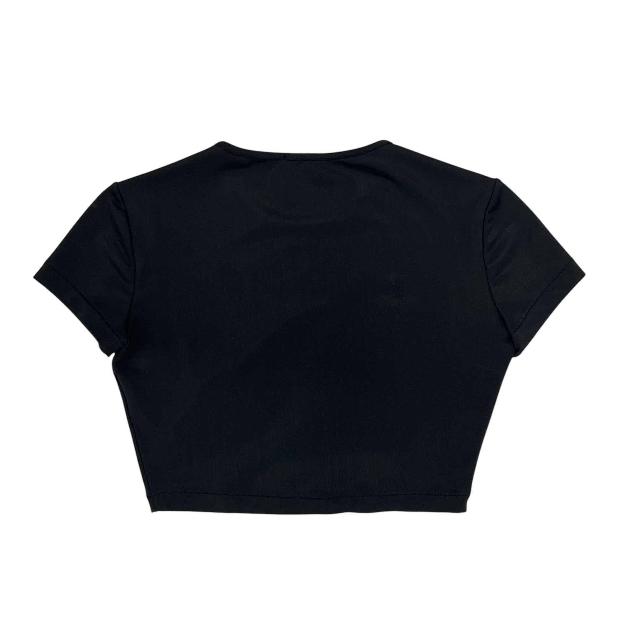 Chanel Black Logo Crop Top