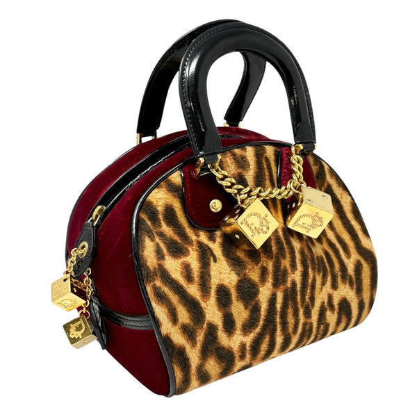 Dior Cheetah Calfhair Gambler Bag