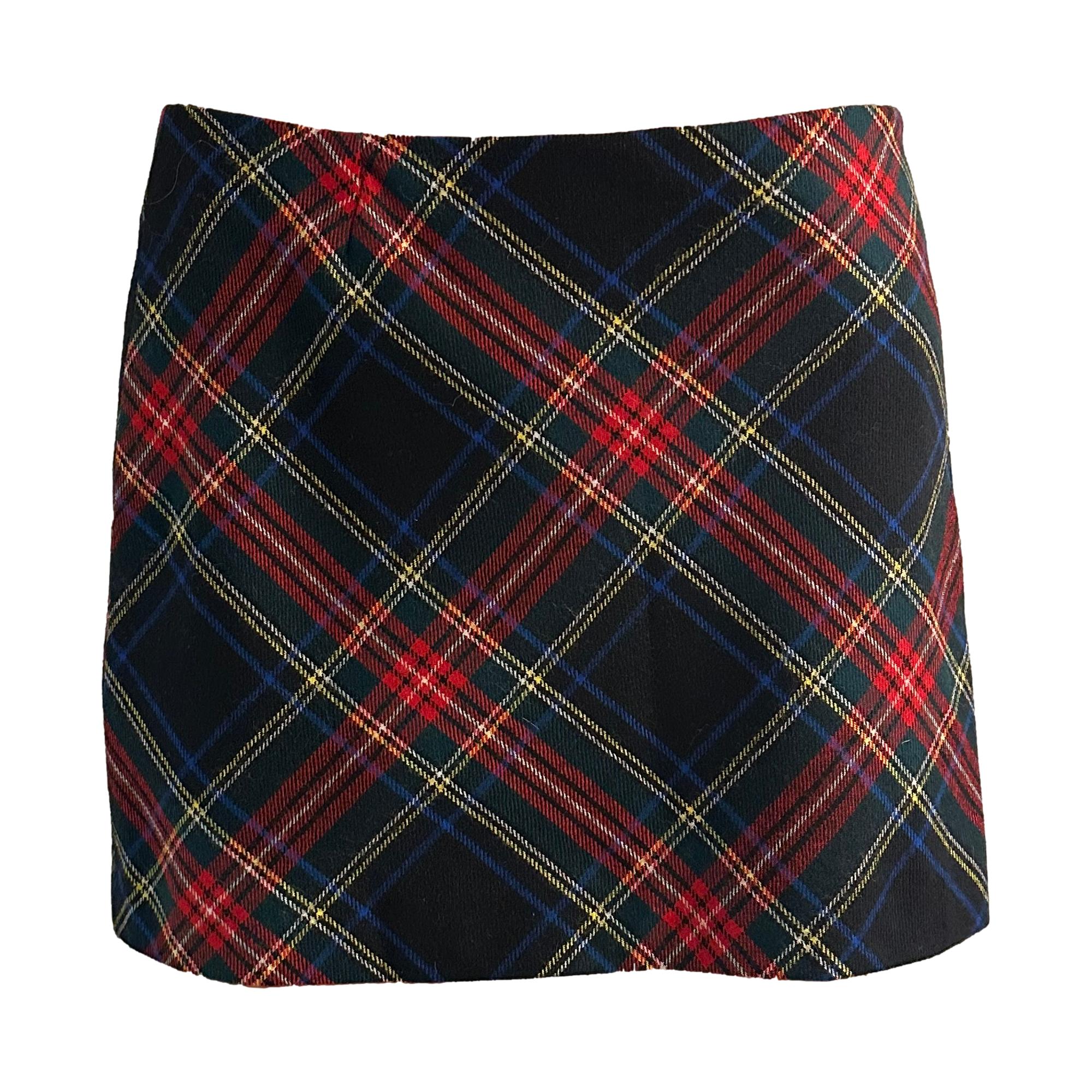 Dolce & Gabbana Plaid Mini Skirt