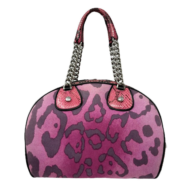 Dior Pink Cheetah Dice Gambler Bag