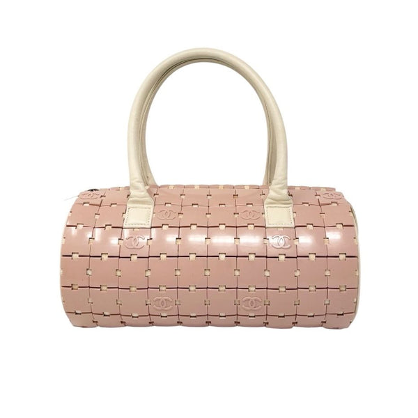 Chanel Pink Logo Cylinder Shoulder Bag