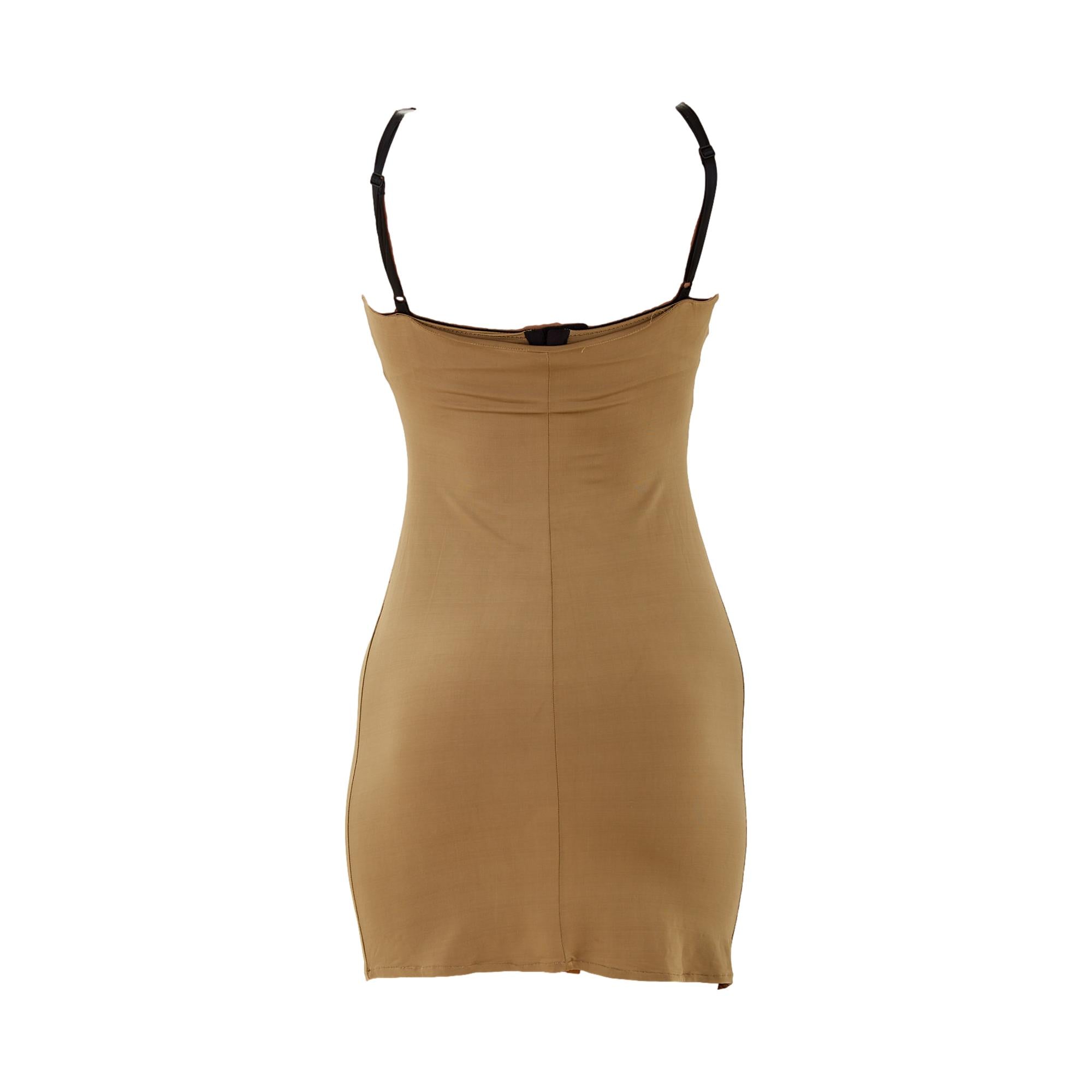 Roberto Cavalli Gold + Black Lace Mini Dress