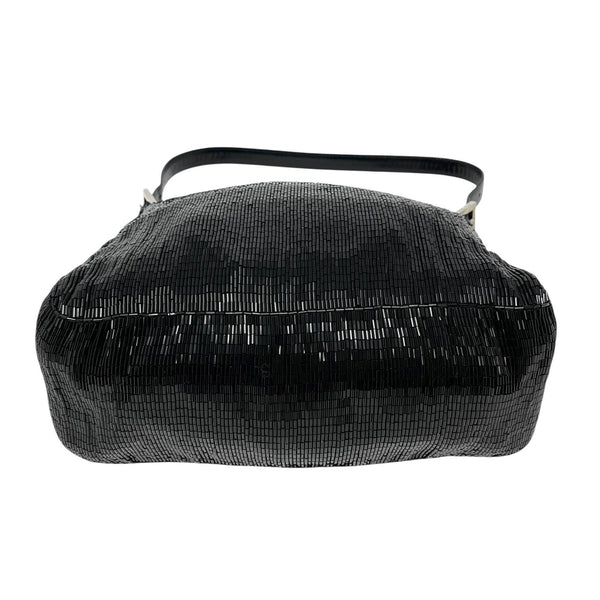 Fendi Black Beaded Mamma Baguette