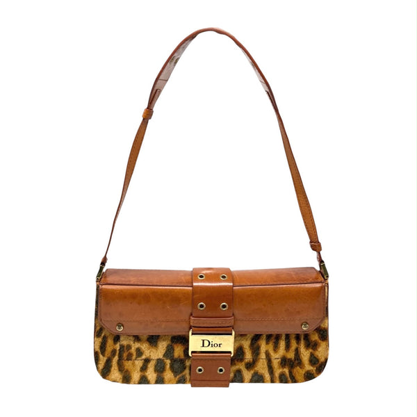 Dior Cheetah Calf Hair Shoulder Bag