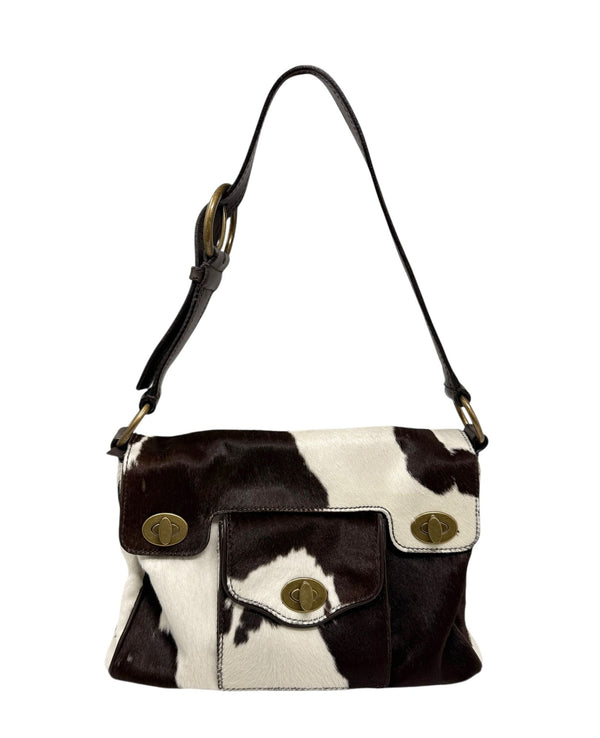 Miu Miu Cow Logo Shoulder Bag
