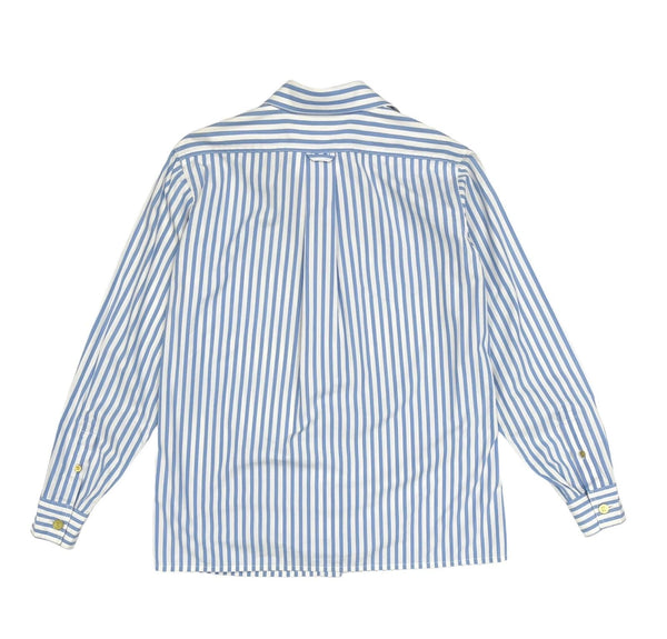 Chanel Light Blue Stripe Button Down