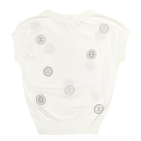 Chanel White Logo Vest