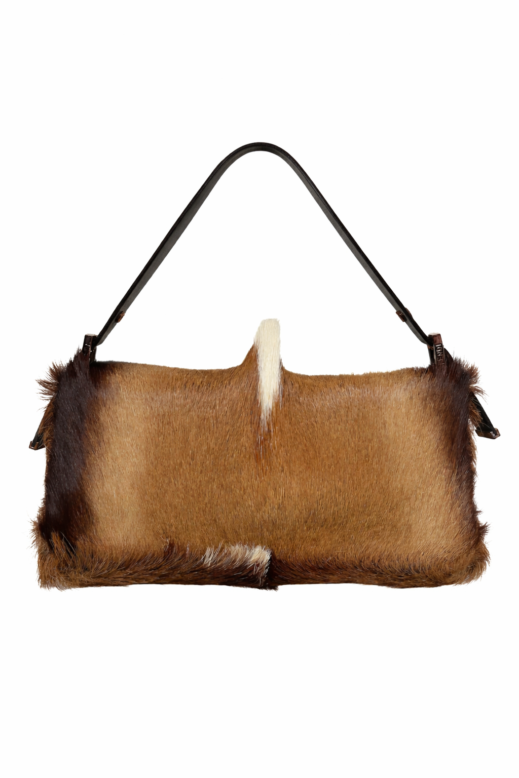 Fendi Fur Longhorn Baguette Bag
