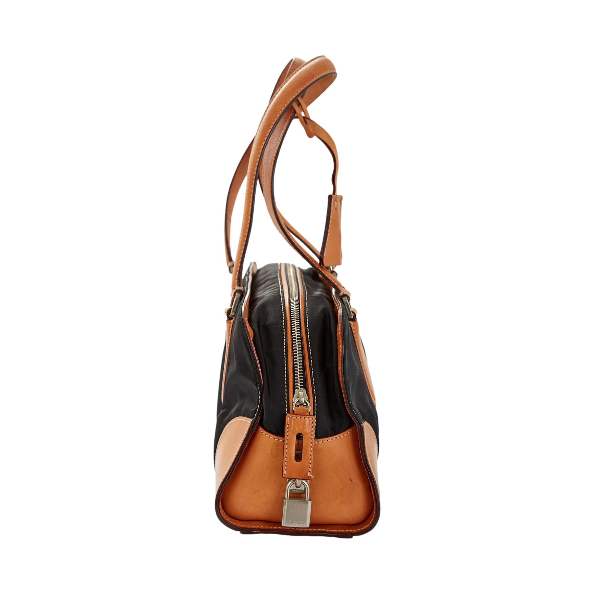 Prada Mixed Media Nylon Shoulder Bag