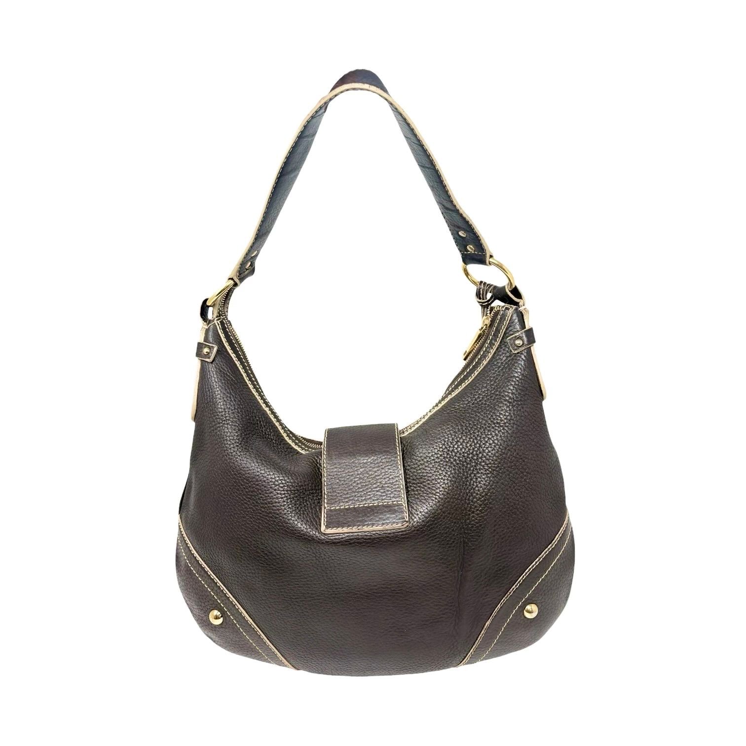 Dolce & Gabbana Dark Brown Leather Shoulder Bag