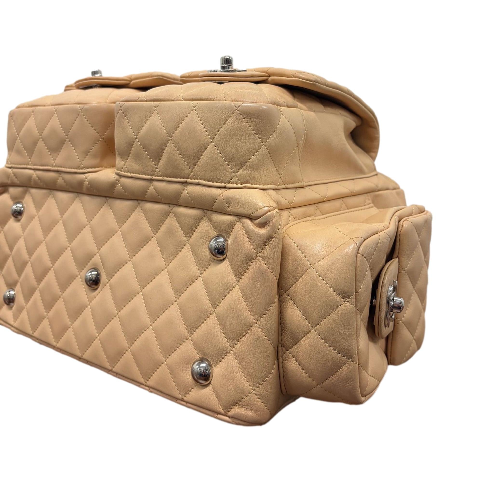 Chanel Tan Cambon Reporter Bag