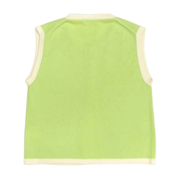 Chanel Pastel Green Cashmere Logo Tank