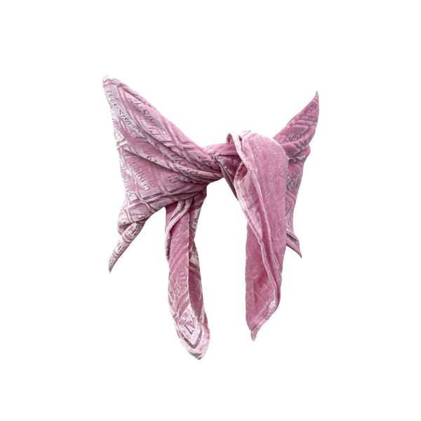 Dior Pink Cadillac Burnout Scarf
