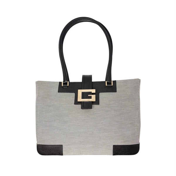 Gucci Grey Logo Shoulder Tote
