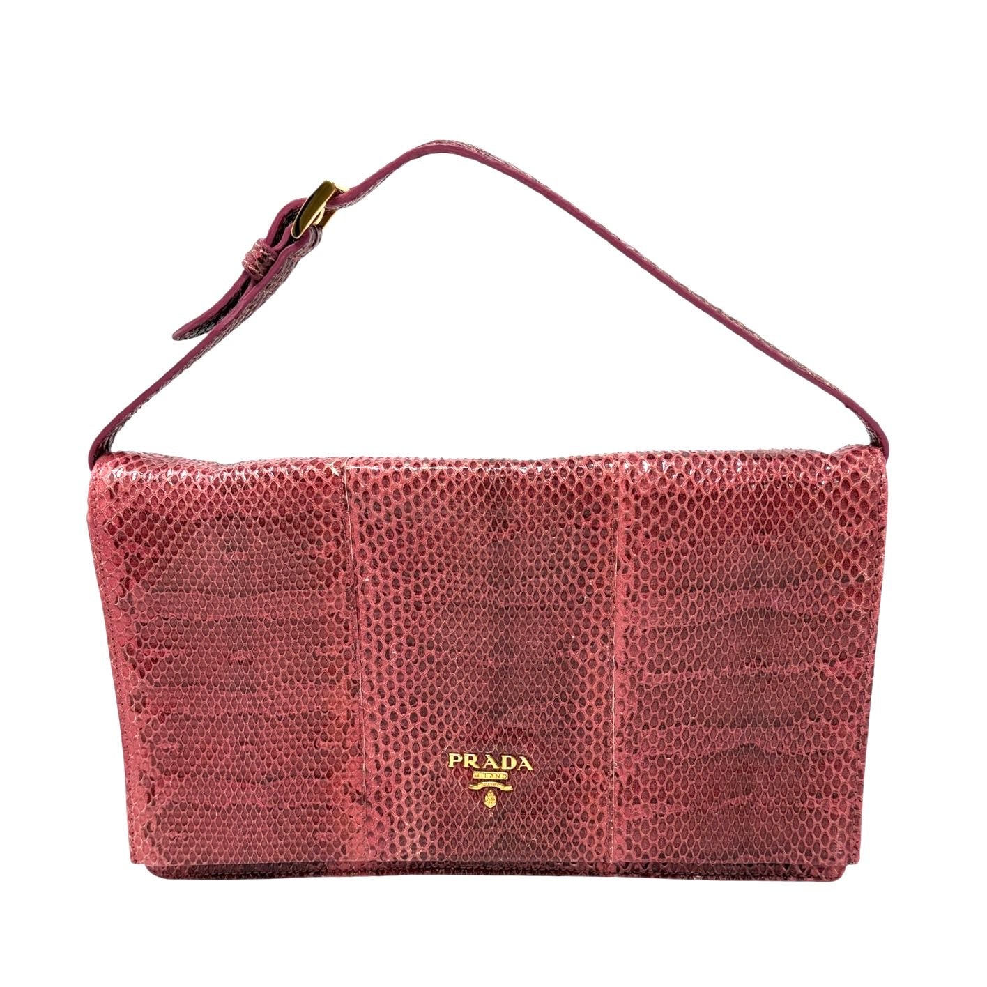 Prada Pink Snakeskin Mini Bag
