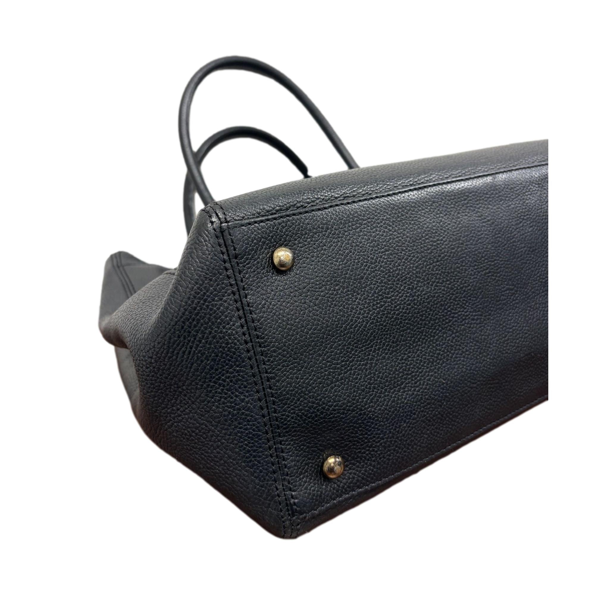 Chanel Black Caviar Cerf Tote