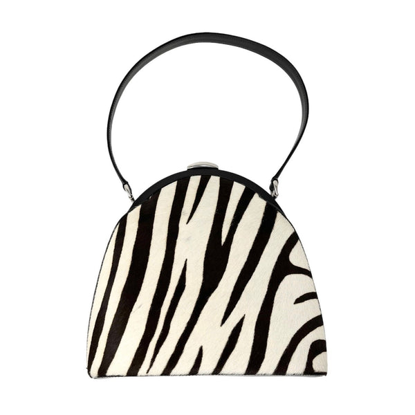 Gucci Zebra Print Top Handle Bag