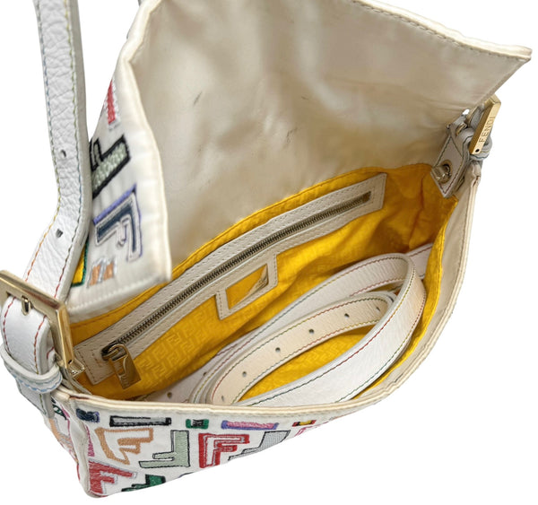 Fendi Multicolor Logo 2way Baguette