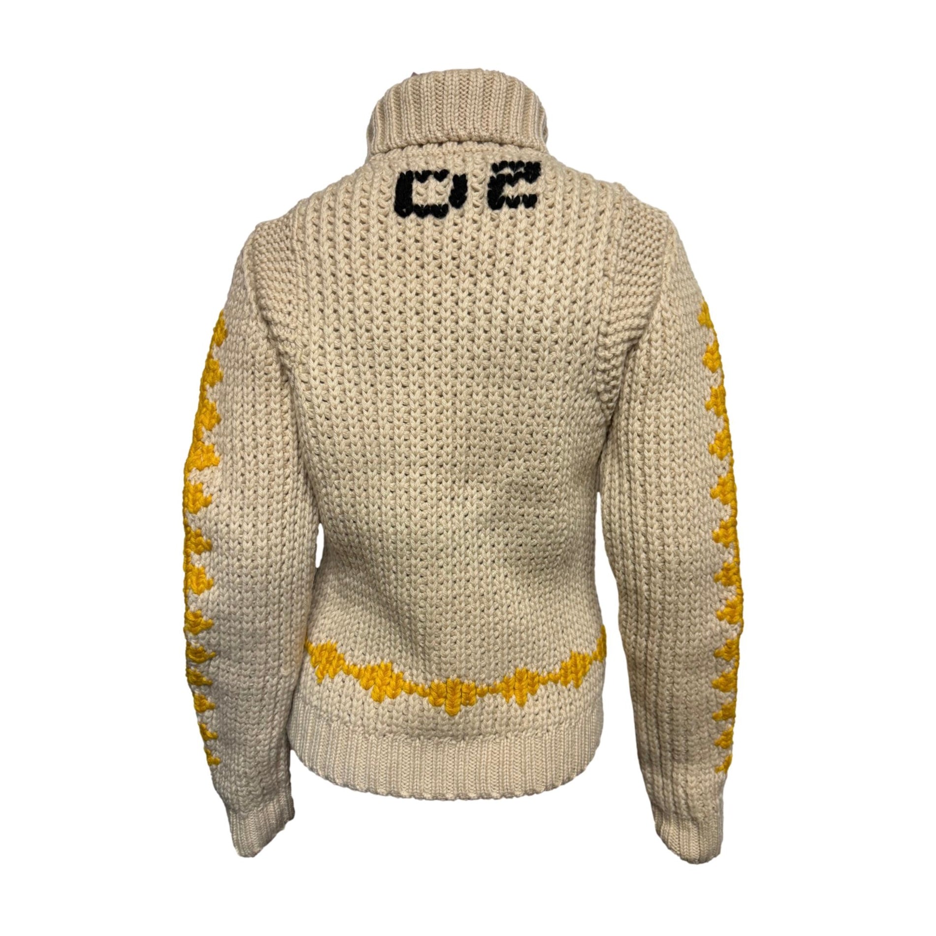 Dsquared2 “Jesus Loves Even Me” Wool Turtleneck Sweater