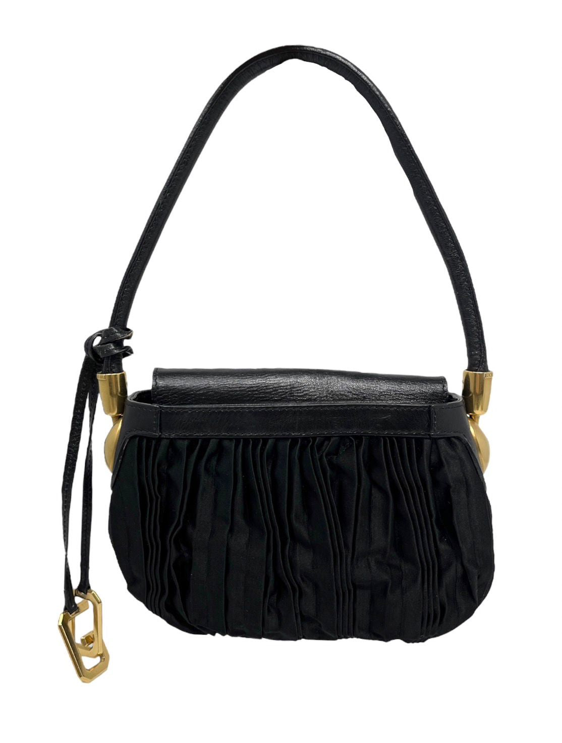 Dolce & Gabbana Black Rouched Mini Shoulder Bag