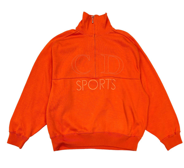 Dior Orange 'CD' Logo Pullover