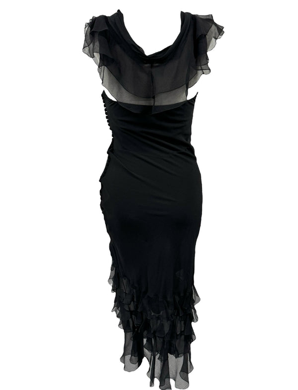 Dior Black Ruffle Dress