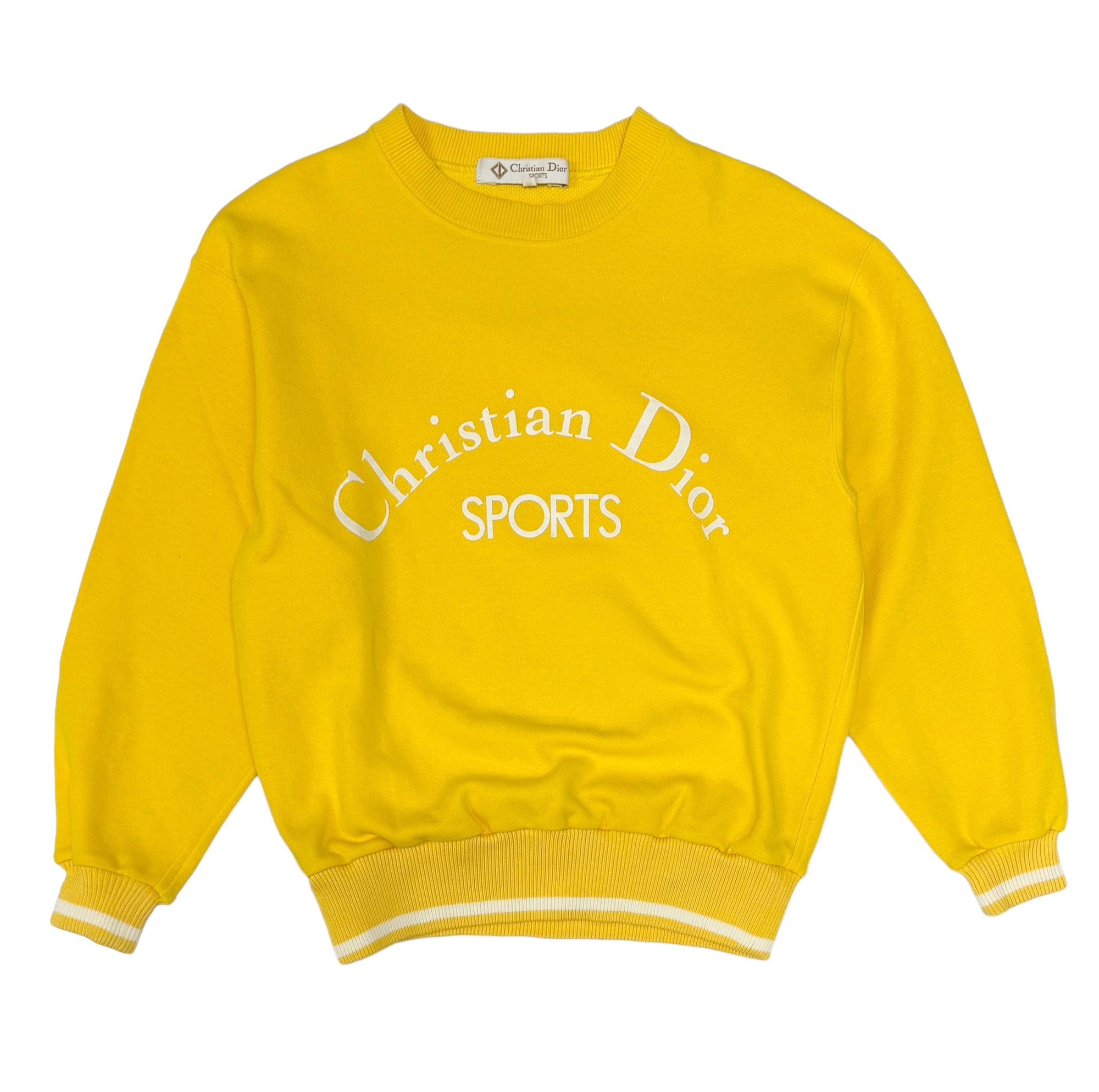 Dior Sports Yellow Logo Sweater