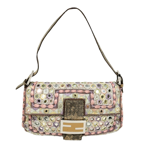 Fendi Pink Mirror Baguette