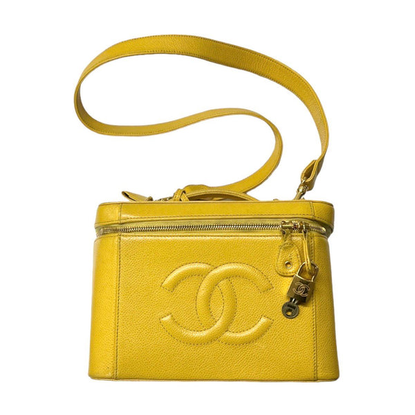 Chanel Yellow Vanity Shoulder Bag