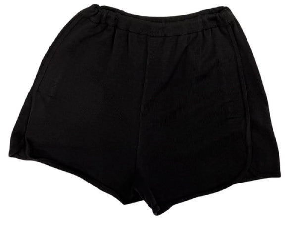 Chanel Sport Black Logo Knit Shorts