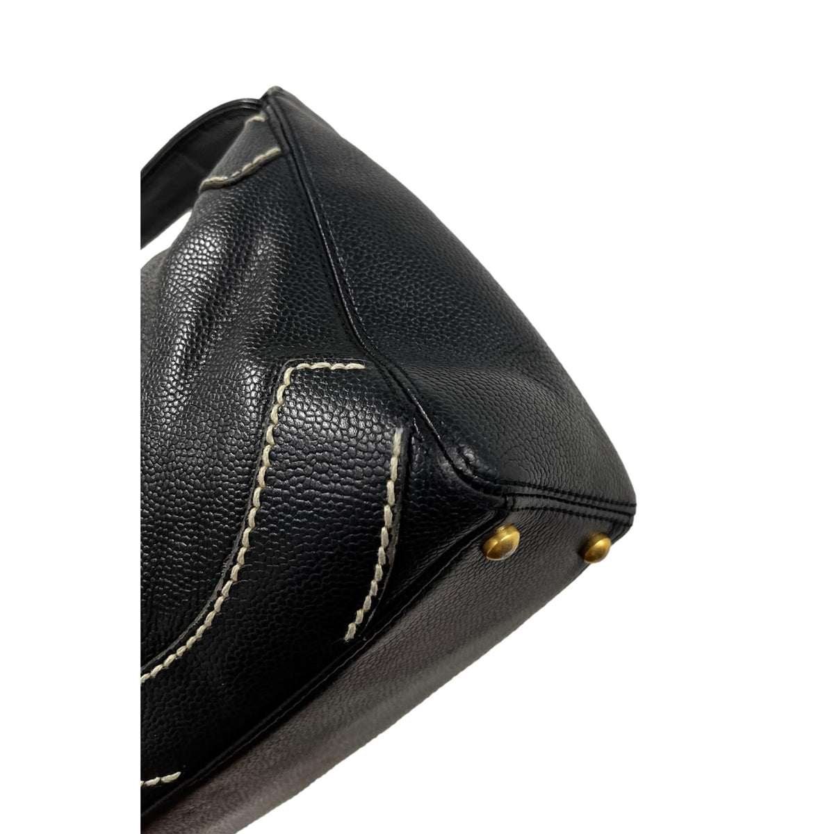 Chanel Black Caviar Stitched Shoulder Bag – Treasures of NYC