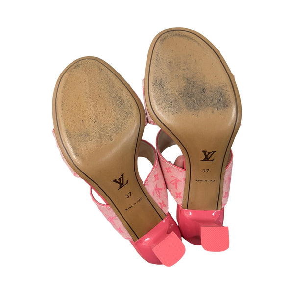 Louis Vuitton Pink Monogram Heels