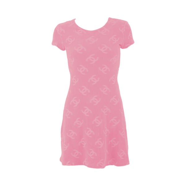Chanel Pink Velour Dress