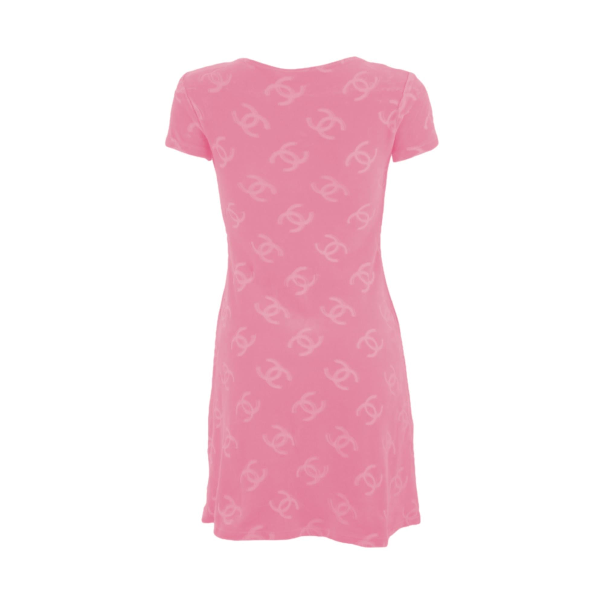 Chanel Pink Velour Dress Treasures of NYC Chanel Pink Velour Dress Treasures of NYC