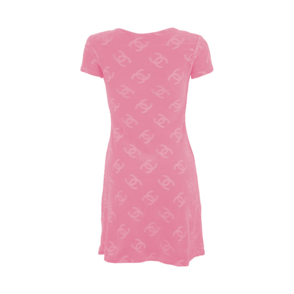 Chanel Pink Velour Dress