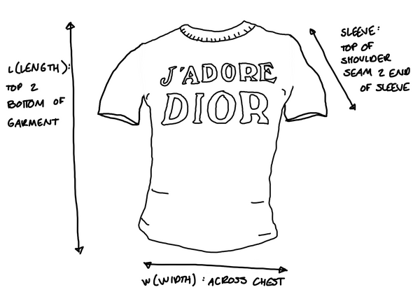 Dior White Cartoon Logo Top