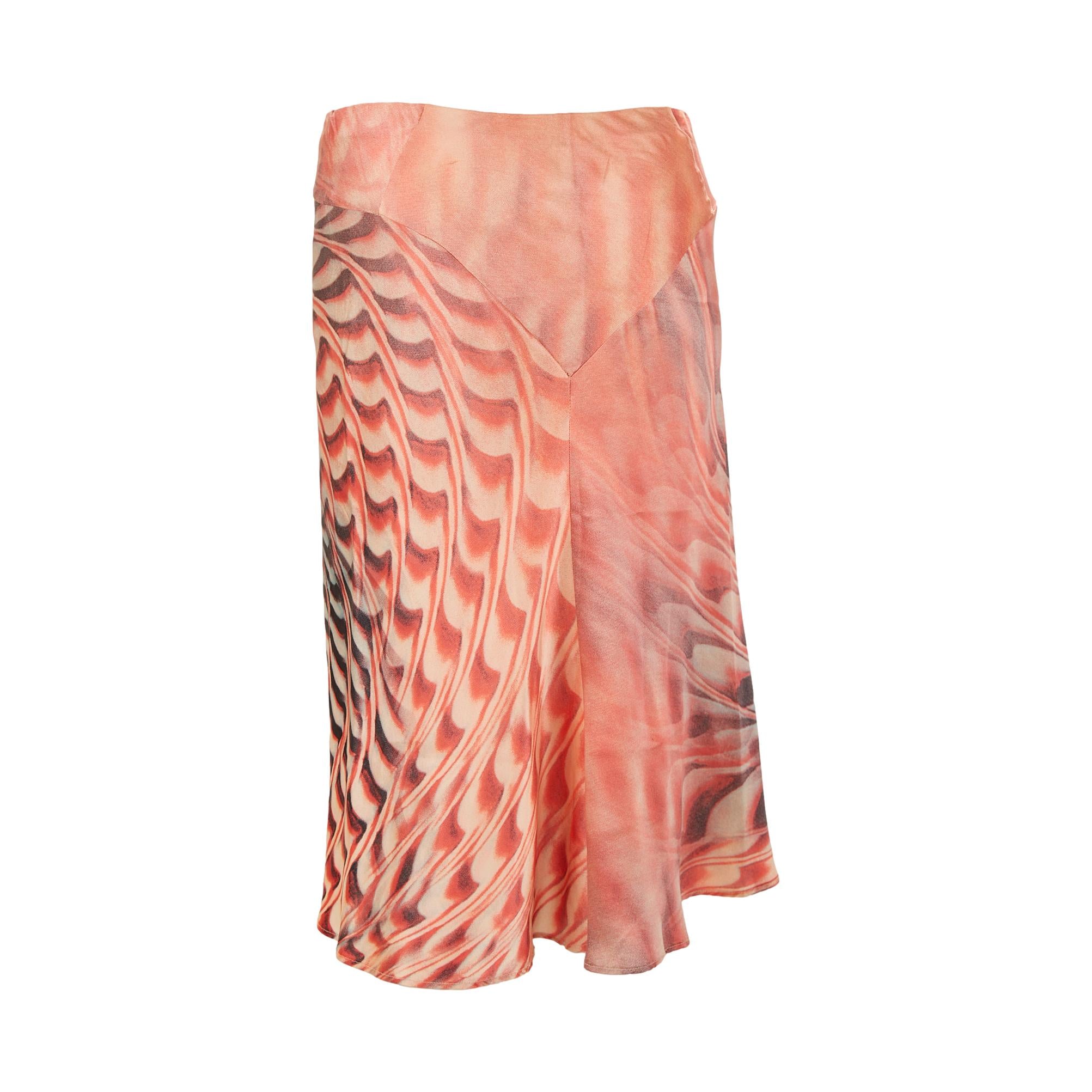 Roberto Cavalli Pink Print Skirt Set