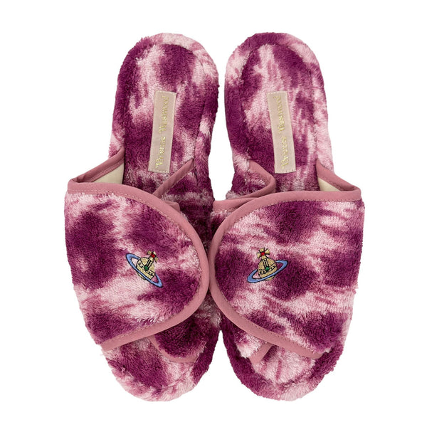 Vivienne Westwood Pink Logo Slippers
